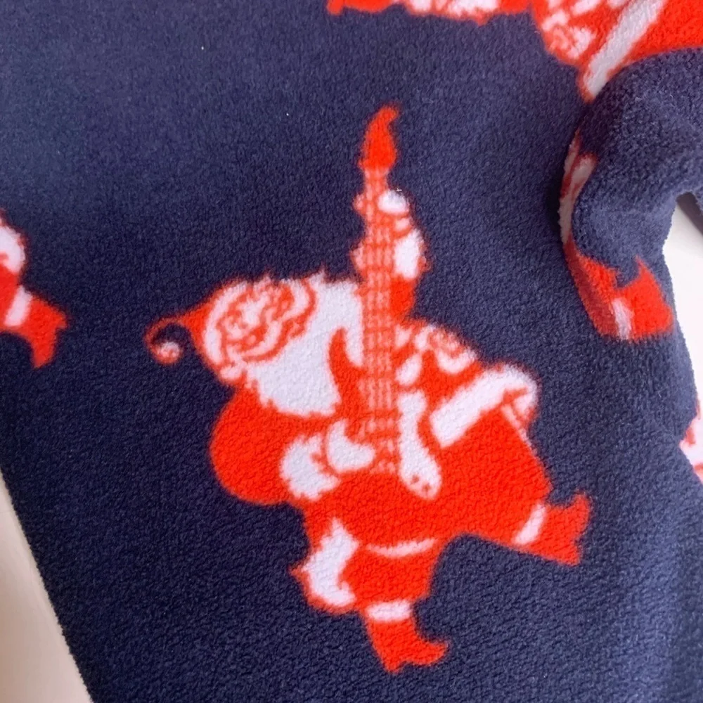 Osh’Gosh Rock and Roll Santa Footed Pajama Onesie